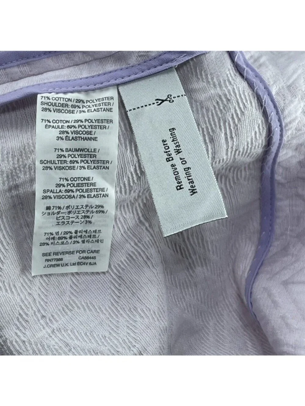 J. Crew Womens Sleeveless Textured Shift Dress S Lavender